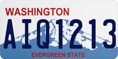 WA license plate AIQ1213