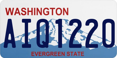 WA license plate AIQ1220