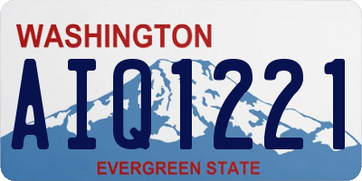 WA license plate AIQ1221