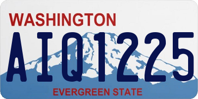 WA license plate AIQ1225