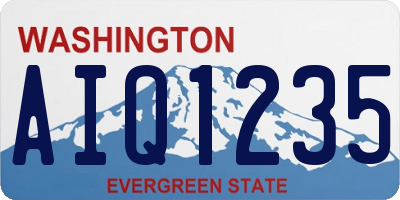 WA license plate AIQ1235