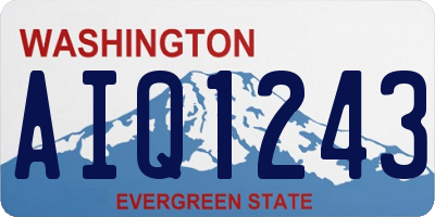WA license plate AIQ1243