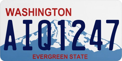 WA license plate AIQ1247