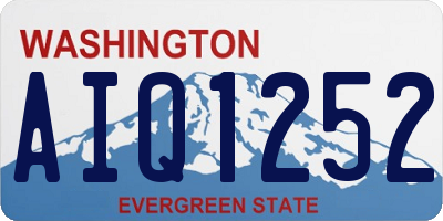WA license plate AIQ1252
