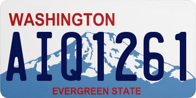 WA license plate AIQ1261