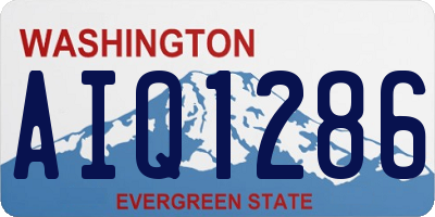 WA license plate AIQ1286
