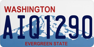 WA license plate AIQ1290