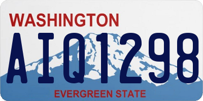 WA license plate AIQ1298