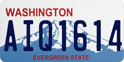 WA license plate AIQ1614