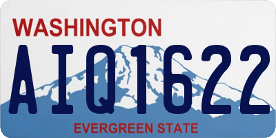 WA license plate AIQ1622