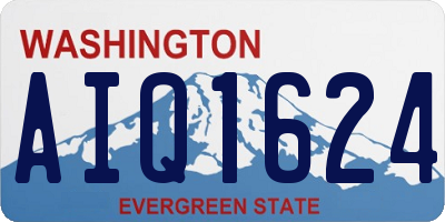 WA license plate AIQ1624
