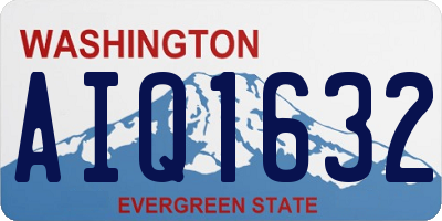 WA license plate AIQ1632