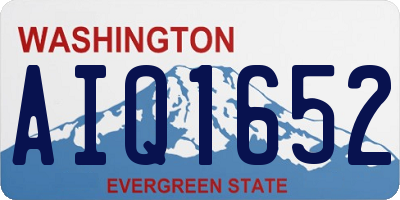 WA license plate AIQ1652