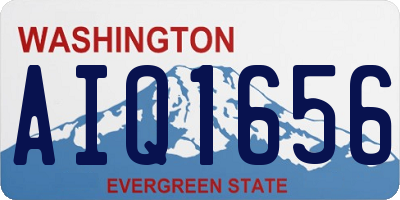 WA license plate AIQ1656