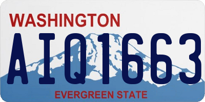 WA license plate AIQ1663