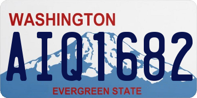 WA license plate AIQ1682