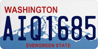 WA license plate AIQ1685