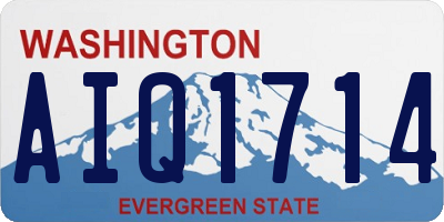 WA license plate AIQ1714