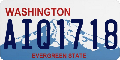 WA license plate AIQ1718