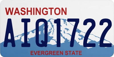WA license plate AIQ1722