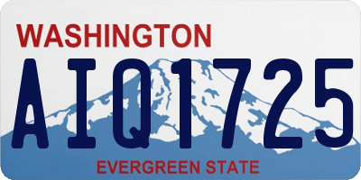 WA license plate AIQ1725