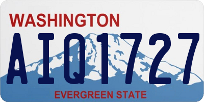 WA license plate AIQ1727