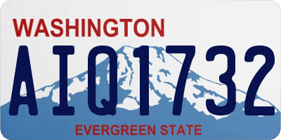 WA license plate AIQ1732