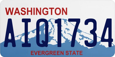 WA license plate AIQ1734