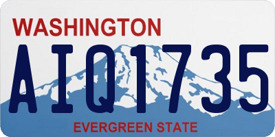 WA license plate AIQ1735