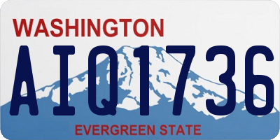WA license plate AIQ1736