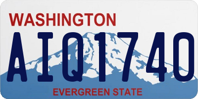 WA license plate AIQ1740