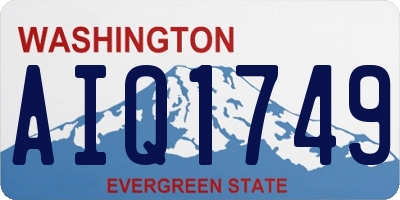 WA license plate AIQ1749