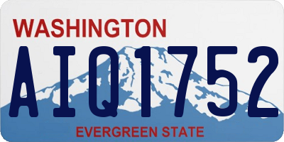 WA license plate AIQ1752