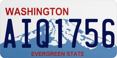 WA license plate AIQ1756