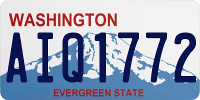 WA license plate AIQ1772
