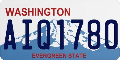 WA license plate AIQ1780