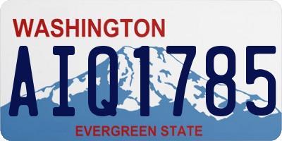 WA license plate AIQ1785