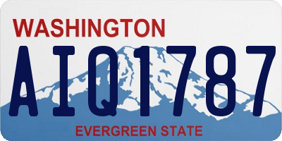 WA license plate AIQ1787