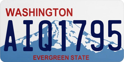 WA license plate AIQ1795