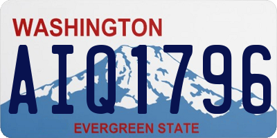 WA license plate AIQ1796