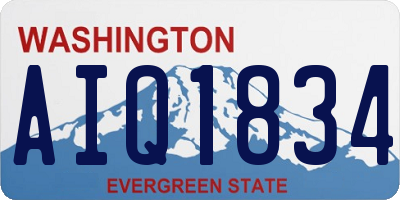 WA license plate AIQ1834