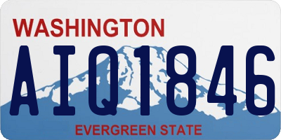 WA license plate AIQ1846