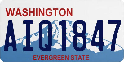 WA license plate AIQ1847