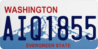 WA license plate AIQ1855