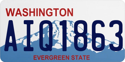 WA license plate AIQ1863
