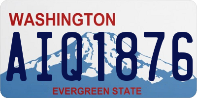 WA license plate AIQ1876