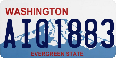 WA license plate AIQ1883