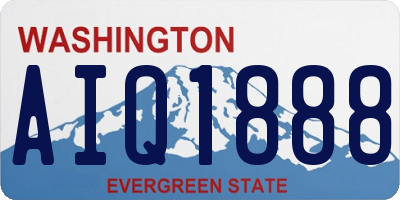 WA license plate AIQ1888