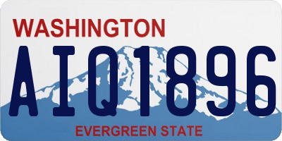 WA license plate AIQ1896