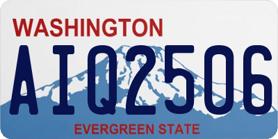 WA license plate AIQ2506